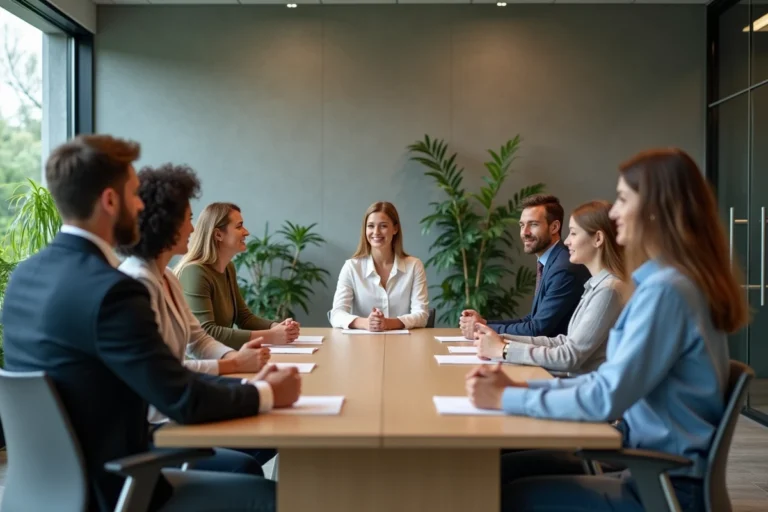 Groupe de professionnels en mindfulness en réunion